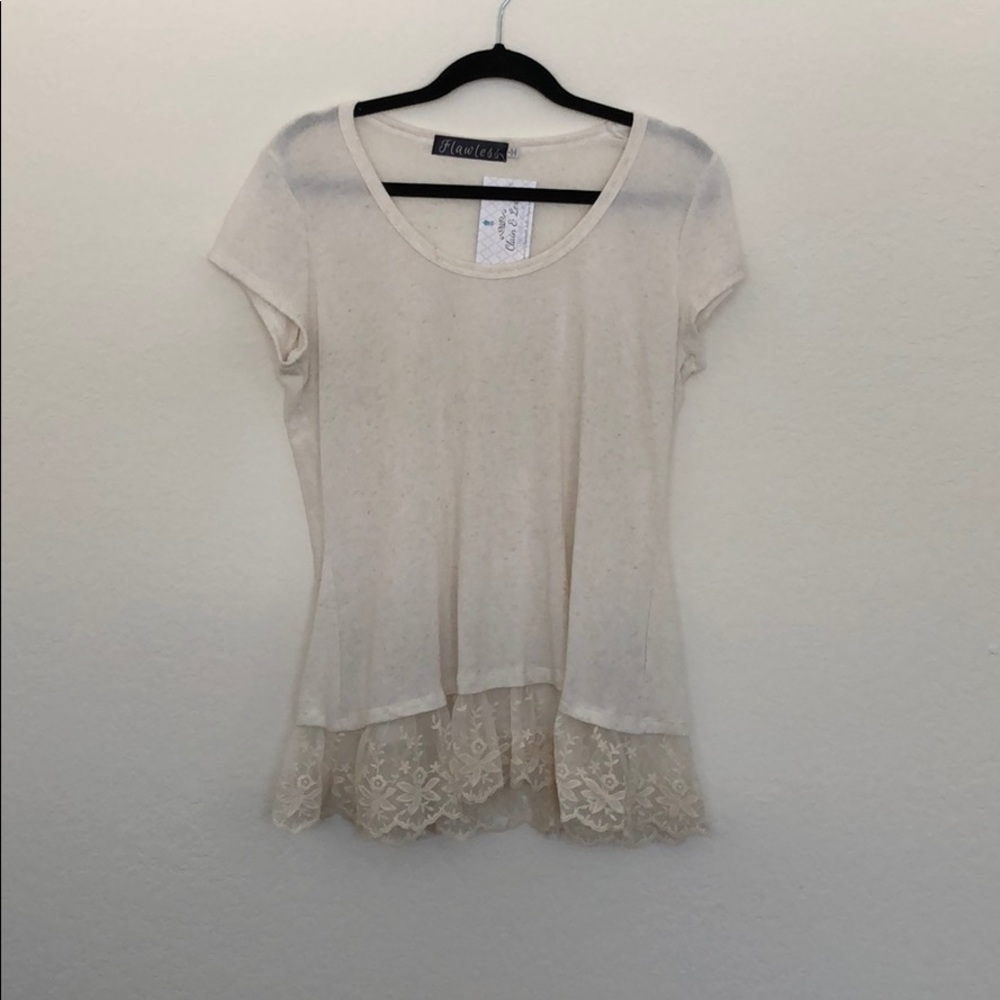Lace detail shirt